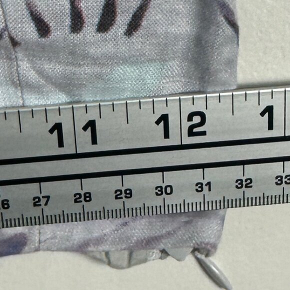 Aritzia Wilfred Wanderer Crop Top Blouse Womens Size Small Smocked Purple Grey S - Picture 15 of 15